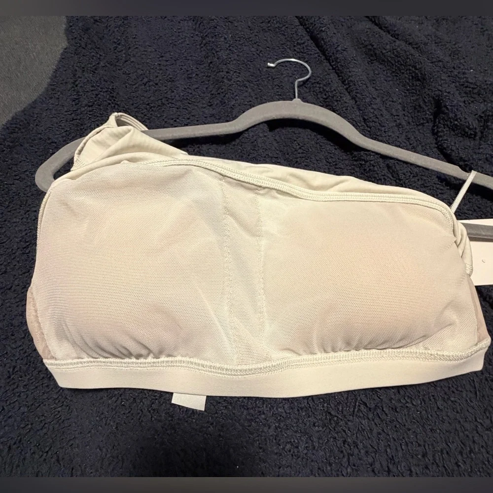 NWT Lululemon Ribbed Nulu Asymmetrical Yoga Tank Top in Bone - Picture 10 of 11